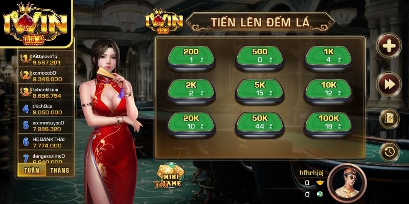 Tiến Lên Đếm Lá Iwin - Cách Thưởng Phạt Mới Nhất 2026 1 Tiến lên đếm lá Iwin là game chơi đơn giản